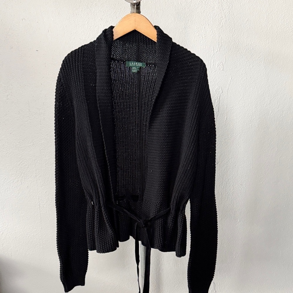 Vintage Lauren Ralph Lauren Knit Cardigan Sweater Size Large - Picture 1 of 3